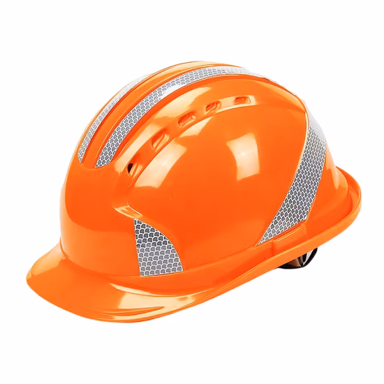 Protection Smart Crash Breathable Head Protection Work Construction Safety Helmet Reflective Strip Hard Hat Helmet