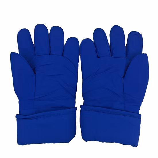 Blue Liquid Nitrogen Handling Cryogenic Hand Gloves